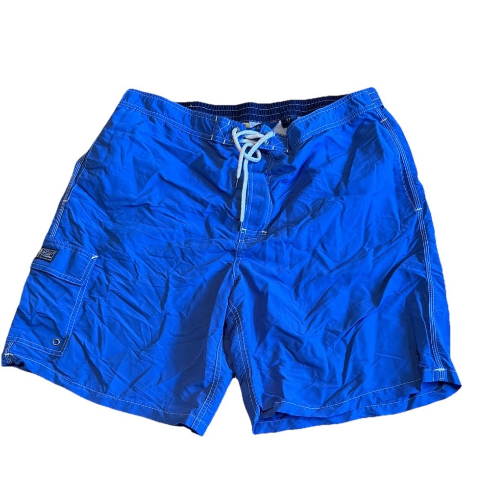 Polo Ralph Lauren Swim Trunks Men's XXL Blue Mesh Lined 32" Waist 9" 2XL